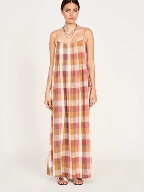 Mirth Zuma Dress in Sunset Plaid